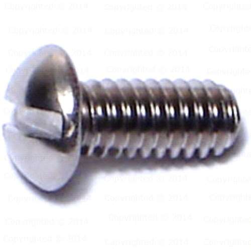 Stainless Steel Slotted Round Head Machine Screws 8 Diameter Coarse