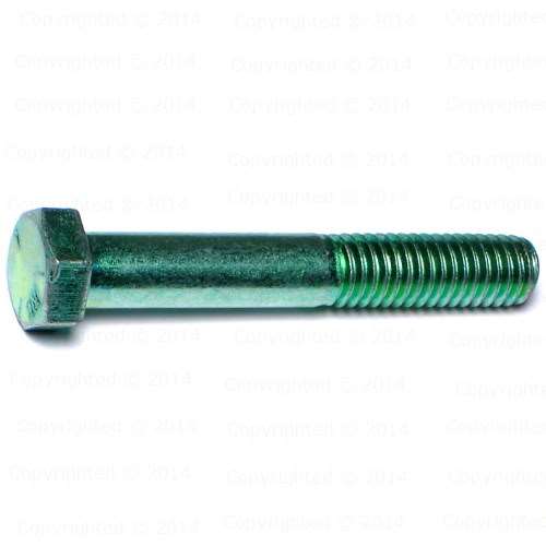 Green Rinse Coarse Grade 5 Hex Cap Screws - 3/8" Diameter