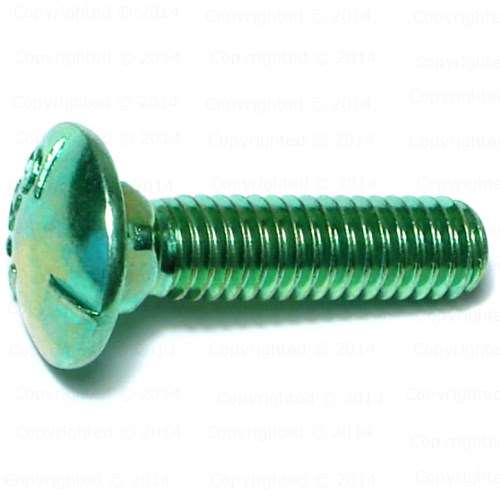 Green Rinse Grade 5 Carriage Bolts 5/16" Diameter