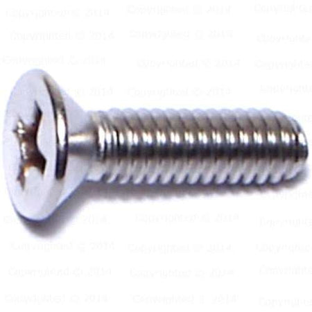 Stainless Steel Phillips Flat Head Machine Screws - #8 Diameter - Coarse 32 Thread