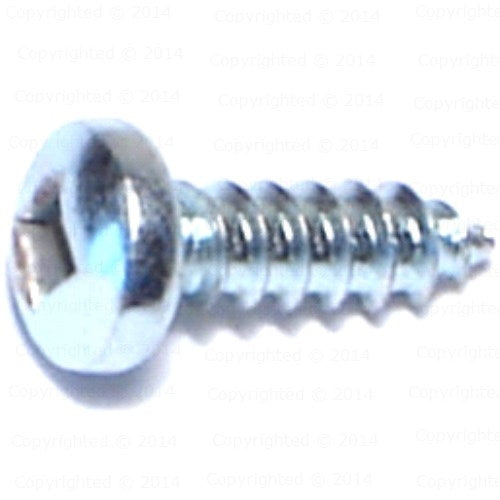 Paulin #10-13 X 5/8-in Pan Head Square Drive Self-Tapping Sheet Metal Screws Zinc Plated 100pcs