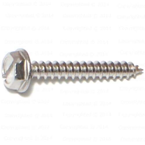 Stainless Steel Slotted Hex Washer Sheet Metal Screws