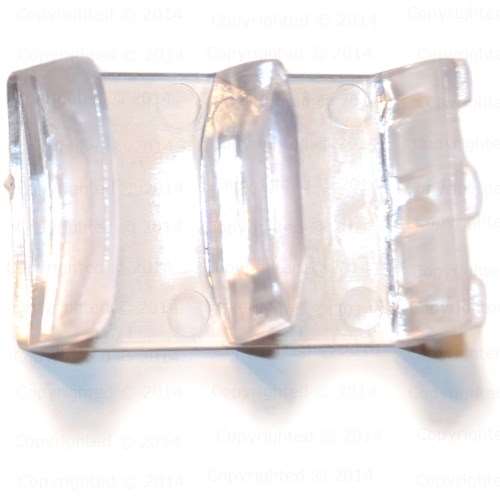 Bottom Center Shower Door Retainer Guide – Plastic Sliding Panel Holder For Smooth Operation (Choose Right, Left, Or Center Variation – Screws Not Included)