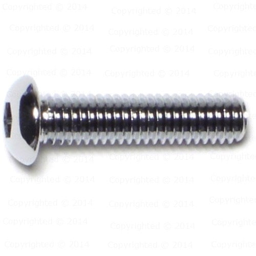 Metric Chrome Button Head Socket Cap Screws Coarse Thread