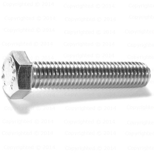 Stainless Steel Coarse Full Thread Tap Bolts 1/2" Diameter