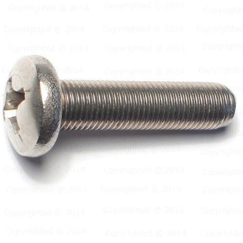 #8-32 Black Oxide Stainless Steel Phillips Pan Head Machine Screws - Select Your Length