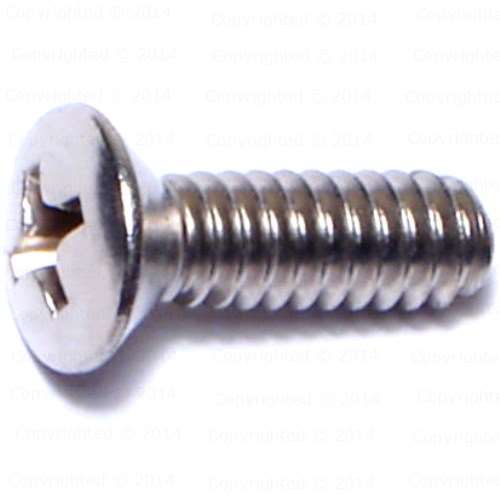 Viti A Testa Ovale Phillips 5/16-18 X 1-1/4" In Acciaio Inox 18-8 - Confezione Da 100 Pezzi