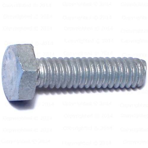 Galvanized Hex Cap Screws - 1/4" Diameter