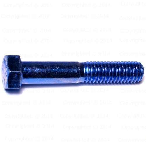 Blue Rinse Coarse Grade 8 Hex Cap Screws - 7/16" Diameter