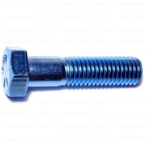 Blue Rinse Coarse Grade 8 Hex Cap Screws - 5/8" Diameter