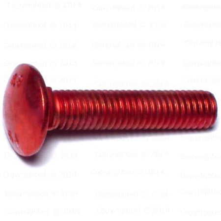 Red Rinse Metric 8.8 Carriage Bolts - 6mm Diameter
