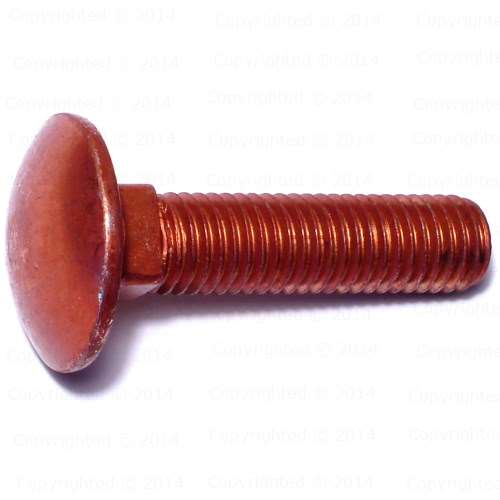 Red Rinse Metric 8.8 Carriage Bolts - 12mm Diameter