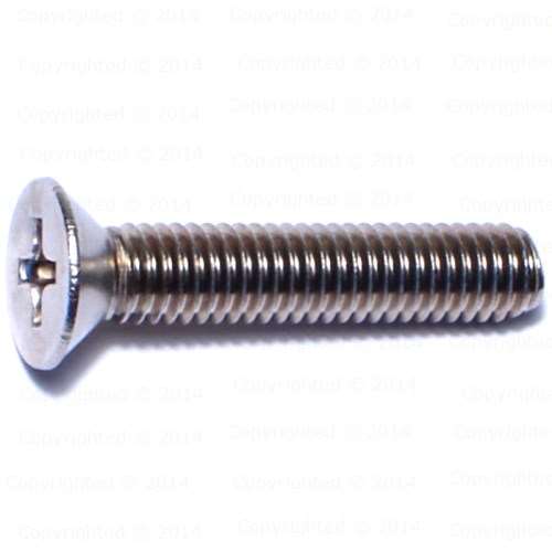 Stainless Steel Phillips Flat Head Machine Screws - #10 Diameter - Fine 32 Thread