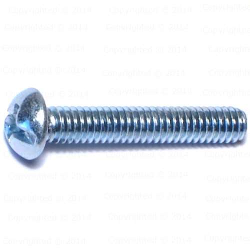 Combination Round Head Machine Screw - #8 Diameter – ScrewsAndBolts.com
