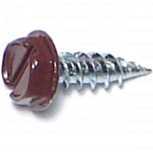 Slotted Hex Head Painted Gutter Screws