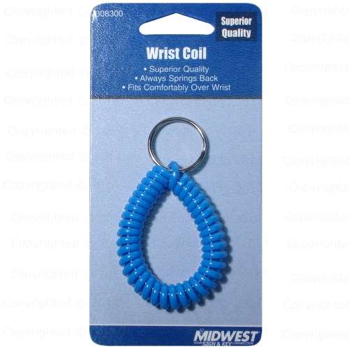 Spiral Wrist Coil Key Ring
