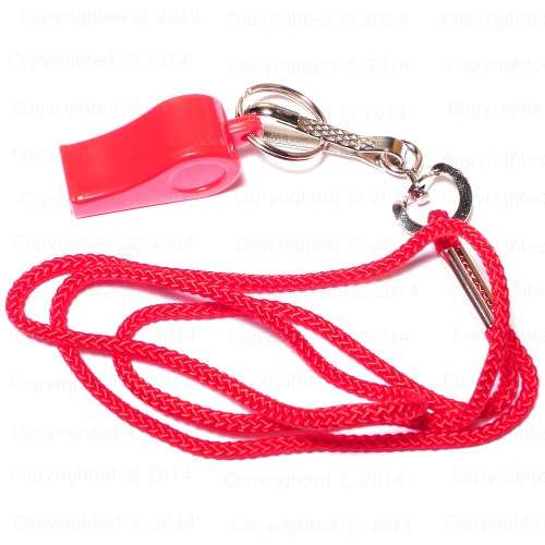 Nylon Lanyard With Whistle