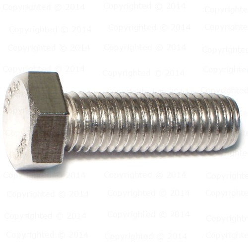 Stainless Steel Hex Cap Screws - 1/2" Diameter