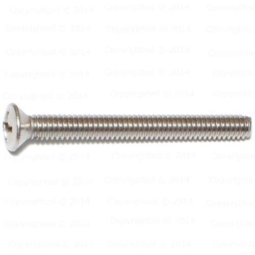 Stainless Steel Phillips Oval Head Machine Screws - 1/4" Diameter Coarse Thread