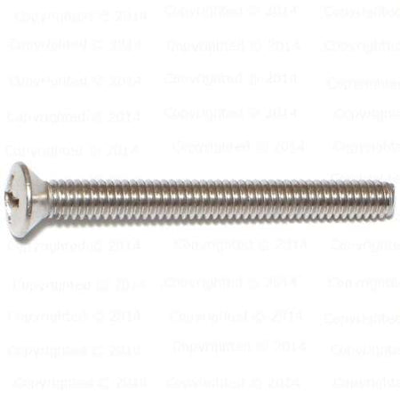 Stainless Steel Phillips Oval Head Machine Screws - 1/4" Diameter Coarse Thread