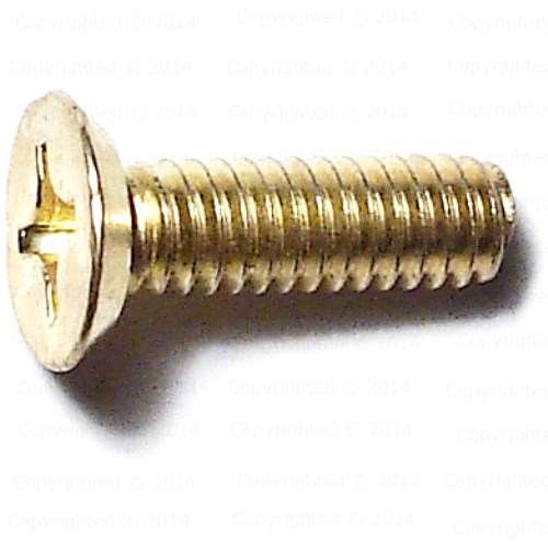 Brass Phillips Flat Undercut Machine Screw