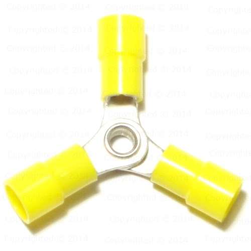 Insulated Three-Way Butt Connectors