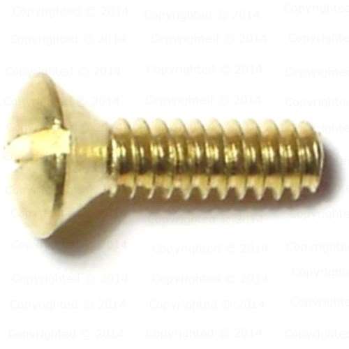 Brass Slotted Oval Head Machine Screw