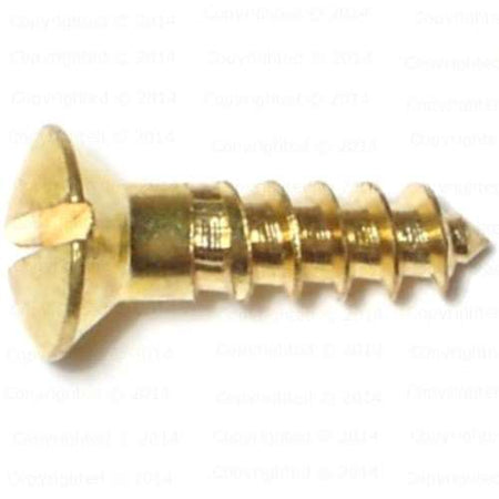 Brass Slotted Oval Head Wood Screws