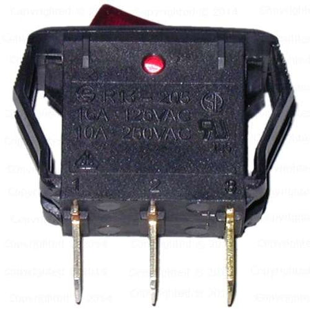 Lighted On/Off Rocker Switches - Black – ScrewsAndBolts.com