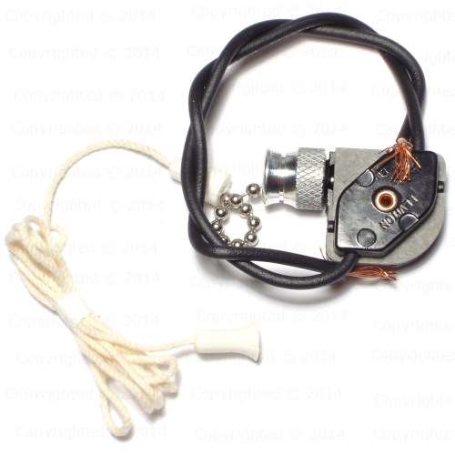 Single Pole Pull Chain Switches - 1-3 Amp