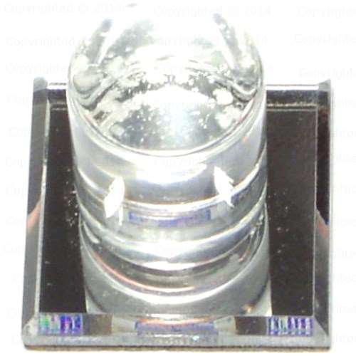 1" x 1" Clear Mirror Knobs