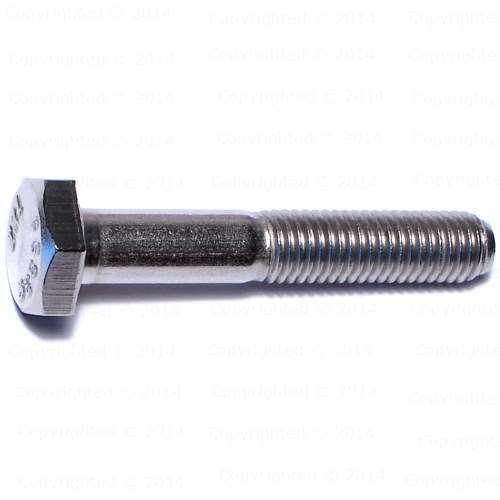 Stainless Steel Hex Cap Screws - 1/4" Diameter - Fine Thread