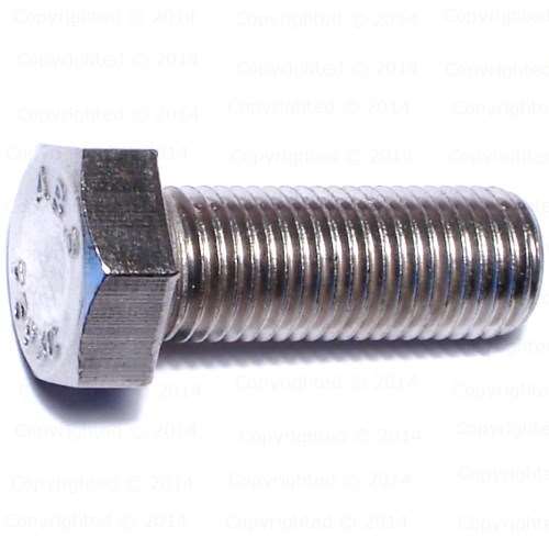 Stainless Steel Hex Cap Screws - 3/8" Diameter - Fine Thread