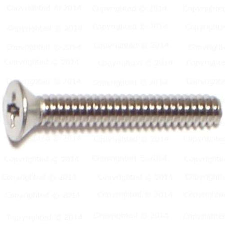 Stainless Steel Phillips Flat Head Machine Screws - #4 Diameter - Coarse 40 Thread
