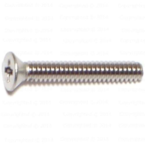 Stainless Steel Phillips Flat Head Machine Screws - #4 Diameter - Coarse 40 Thread