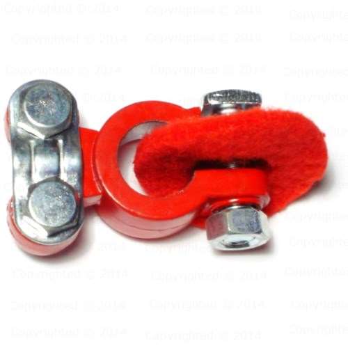 Lead Top Post Battery Terminal - Coated Red – ScrewsAndBolts.com