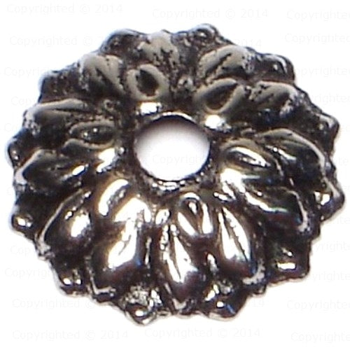 Antique Silver Rosette Washers