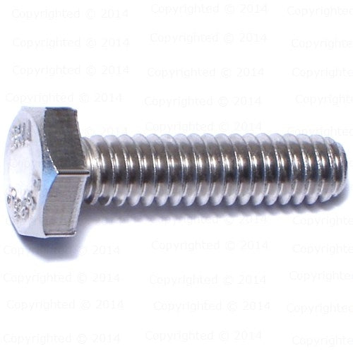Stainless Steel Coarse Thread Cap Screws - 1/4" Diameter