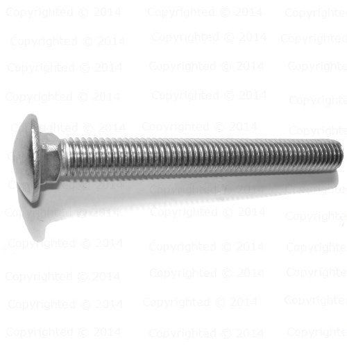 Stainless Steel Carriage Bolts - 1/2" Diameter - Long Lengths